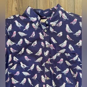 GAP Navy Bird Print Shirt